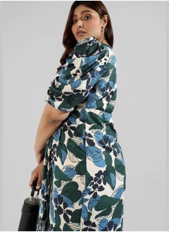 Instafab Plus Floral Print Dress  - Image 1