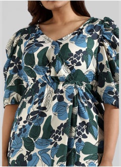 Instafab Plus Floral Print Dress  - Image 5
