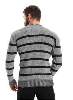 Caesar Wool Mens Pullover With Multi Design  - Image 3