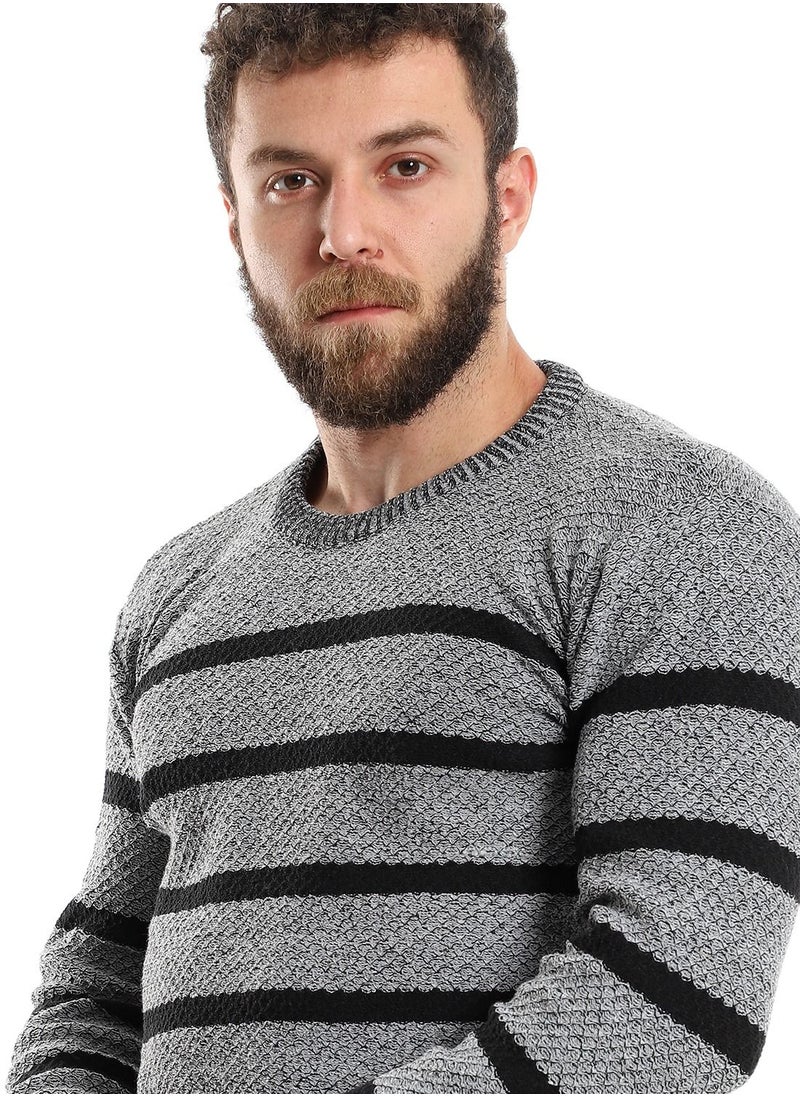 Caesar - Wool Mens Pullover With Multi Design - Image 1