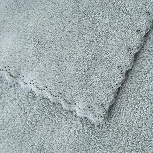 CLUZE Microfiber Coral Fleece Baby Face Towels, Soft and Absorbent Wash Clothes for Newborns, Infants and Toddlers, Gentle on Delicate Skin for Face Hands and Body, 10x10 Inch (4 Pcs) - Image 5