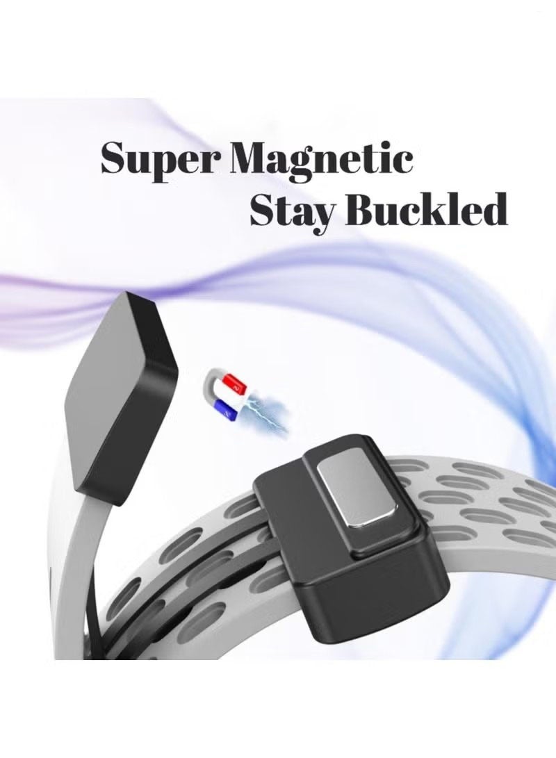 Samsung Galaxy Watch 6 5 4 Band 44mm 40mm/Galaxy Watch 6 Classic Bands 47mm 43mm/Watch 5 Pro 45mm/Watch 4 Classic 46mm 42mm, Soft Silicone strap with Magnetic Buckle,Replacement Band - Image 3