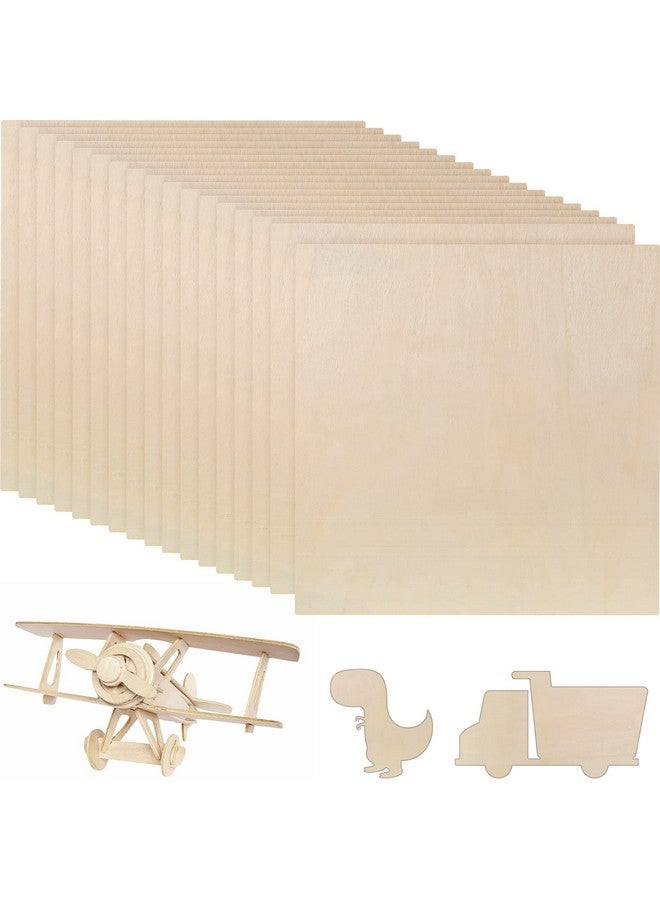 Youyole 48 Pack Balsa Wood Sheet 12 X 12 X 1/16 Inch Basswood Sheets Engraving Wood Unfinished Thick Wood Boards For Crafts House Aircraft Ship Boat Architectural Models Diy School Projects - Image 1
