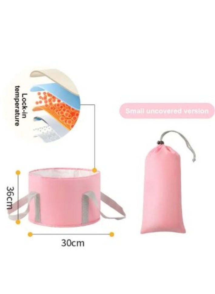 AROAQ 1pc Portable Collapsible Foot Bath Basin with Handles Perfect for Soaking Feet Traveling Camping and Outdoor Activities - Image 1