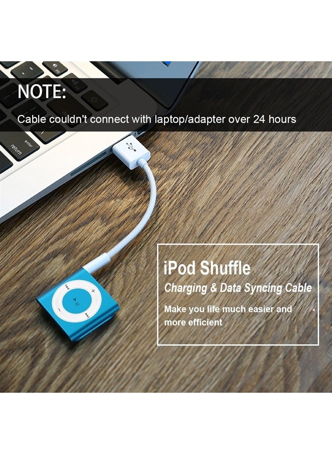 iMangoo Charging Cable for iPod Shuffle Cable USB Data Sync Cable Cord 3.5mm Male AUX Plug to USB Male Adapter Cable Charger Converter Headphone Audio Extender Jack for iPod Shuffle 3 4 5 6 Gen 2-Pack  - Image 5