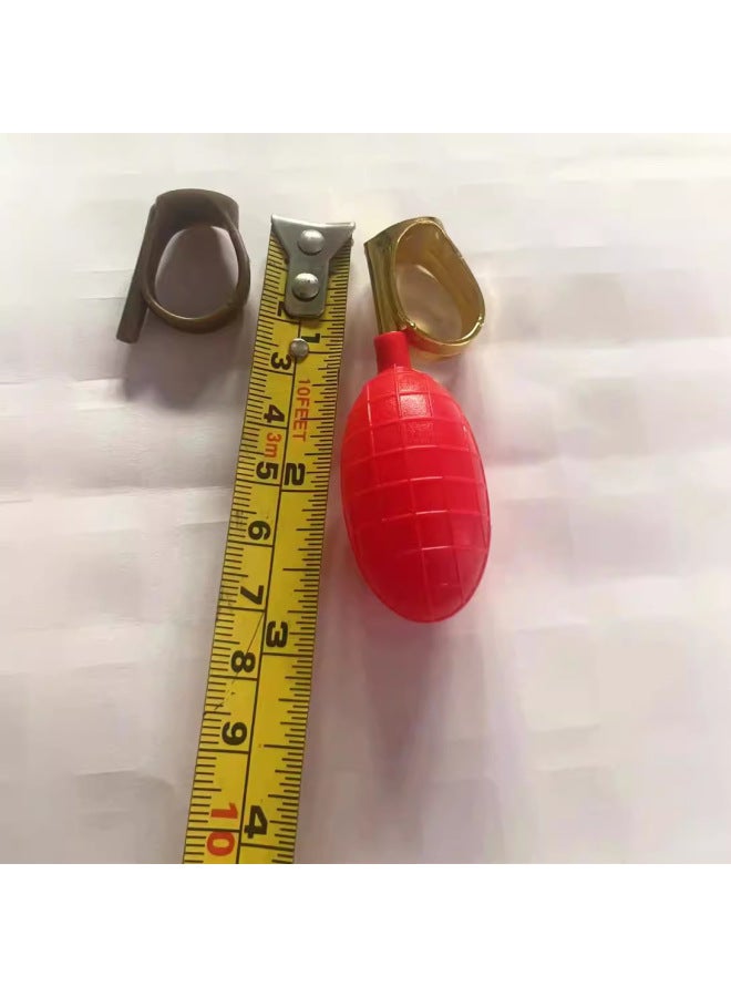 Magic Ring Water Spray Strange Magic Toy Game Props Hidden Water Spray Ring Not Picking Hand Stab Water Ring-Color:Red (Du Jin)  - Image 5