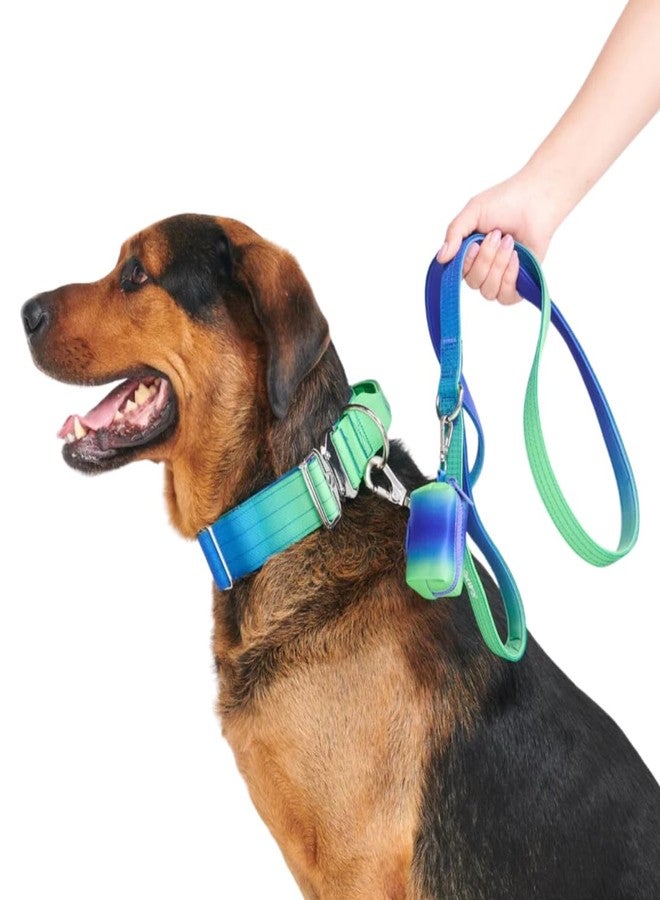 Spark Paws Premium Dog Leash & Poop Bag Set - Heavy-Duty Alloy Hook for Strong Pulling Breeds - Comfortable, Durable & Secure - Lime Wave - Image 2