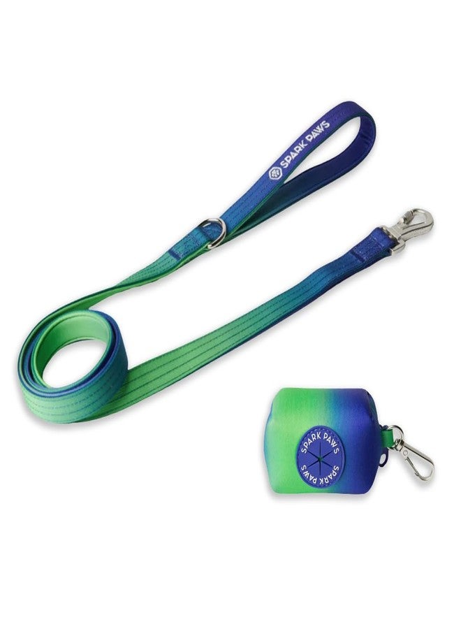 Spark Paws Premium Dog Leash & Poop Bag Set - Heavy-Duty Alloy Hook for Strong Pulling Breeds - Comfortable, Durable & Secure - Lime Wave - Image 1
