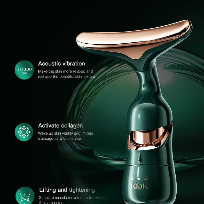 KDK Ultrasonic Beauty Instrument 4D Multi-Function Face Massager Lifting Tightening Home Vibration - Image 2