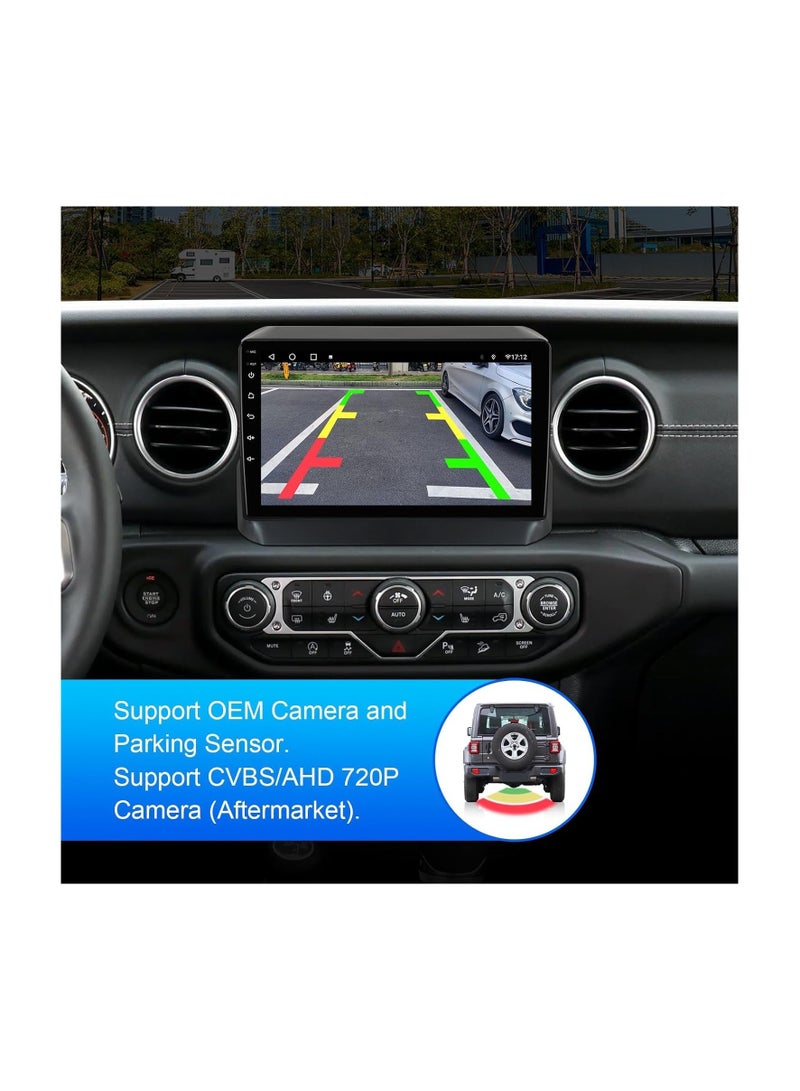 SHEZA STAR Android Car Stereo for Jeep Wrangler JL Gladiator JT 2018 2019 2020 2021 6GB RAM 128GB ROM 9 Inch Support SIM Card, Apple Carplay, MirrorLink WiFi BT, IPS Touch Screen with AHD Camera Included - Image 4