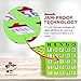MR CHIPS Complete Bingo Game Set with JamProof Shutter Cards Easy Read Green Edition 25 Reusable Large Print Bingo Cards with Sliding Windows Master Board Calling Cards No Chips Needed - Image 3