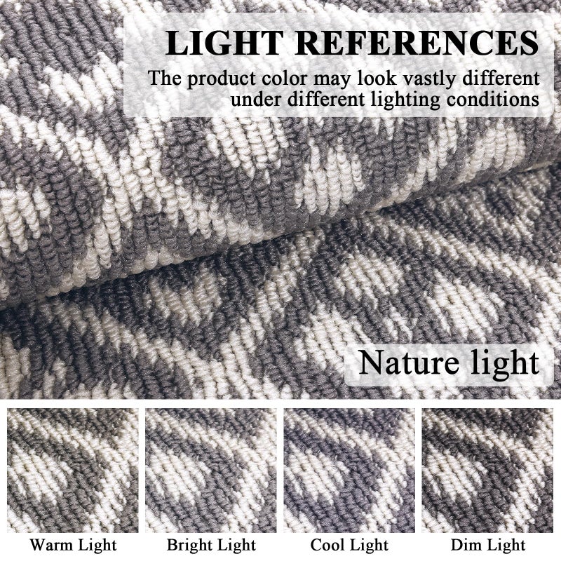 Ileading Runner Rugs for Hallways 2x10ft Heavy-Duty Durable Entryway Floor Mat with Non Slip Rubber Backing for Busy Traffic Extended Indoor Doormat Machine Washable Kitchen Throw Rug(Grey) - Image 4
