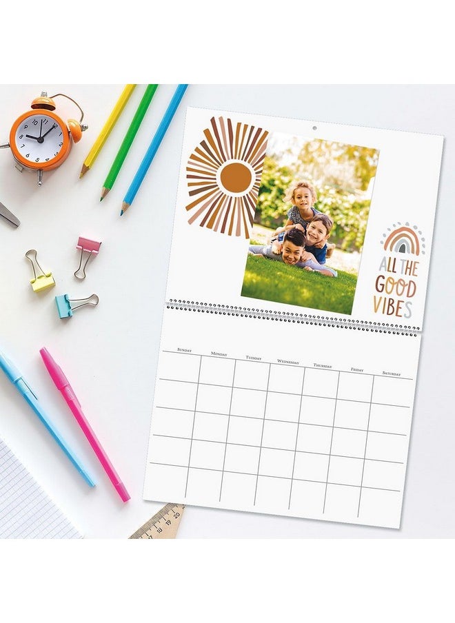 Current - Crapbook Wall Calendar, Undated, 12-Inch X 9-Inch Size Closed, 18-Inch Size Open, Large Bookstore-Quality, Diy Spiral-Bound Hanging Monthly Calendar For Kitchen & Office, By Current - Image 1