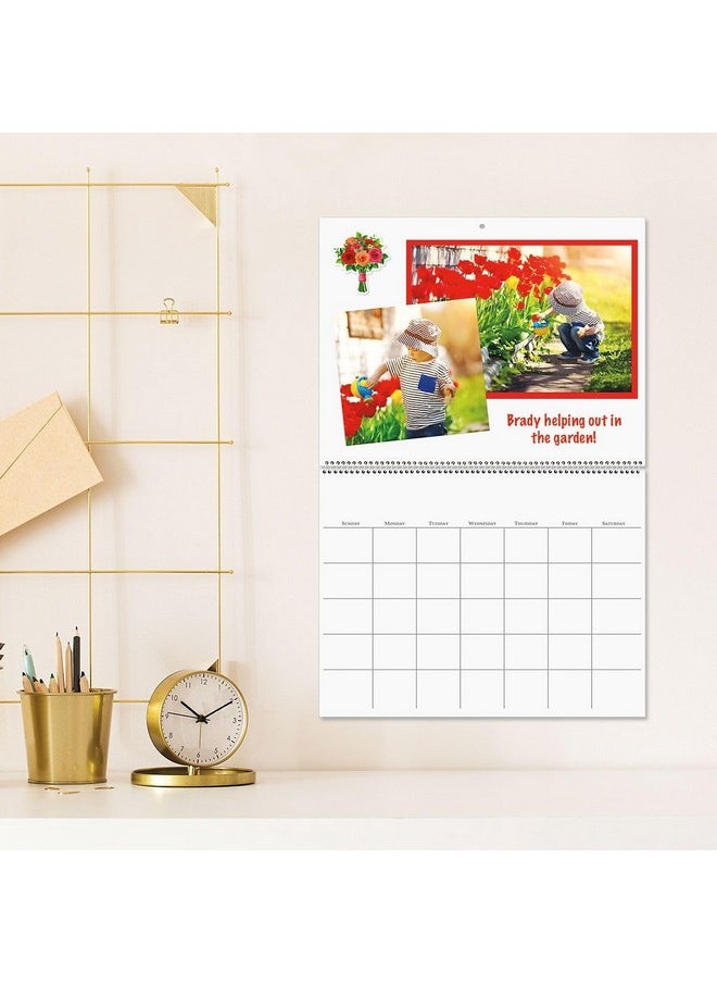 Current - Crapbook Wall Calendar, Undated, 12-Inch X 9-Inch Size Closed, 18-Inch Size Open, Large Bookstore-Quality, Diy Spiral-Bound Hanging Monthly Calendar For Kitchen & Office, By Current - Image 1