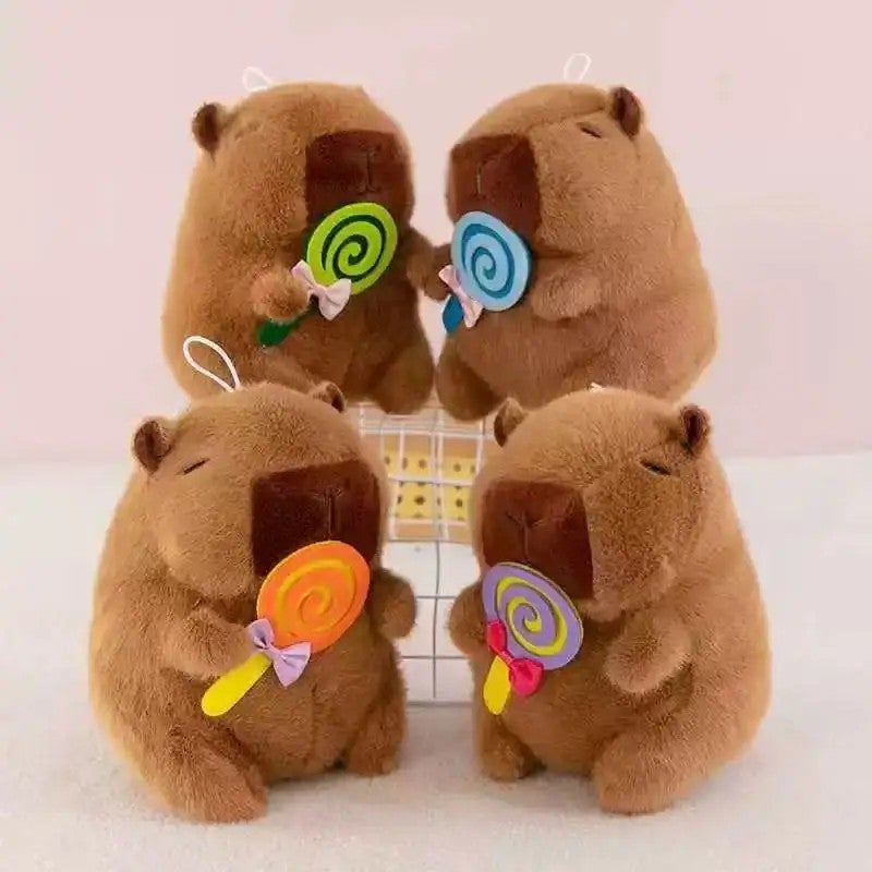 Y&D Kawaii Cute Simulation Capibara Anime Keychain Soft Cotton Capybara Plush Toy PP Cotton Fluffty Plushie Doll - Image 5