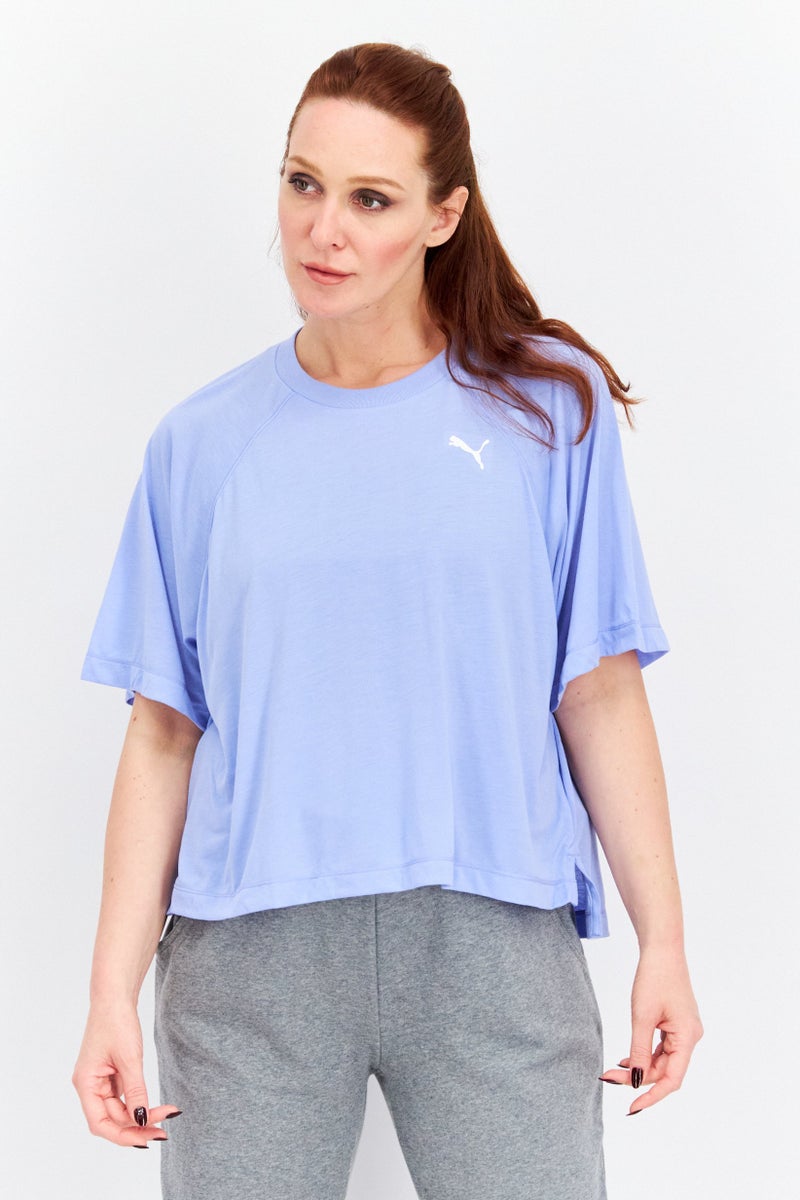 PUMA Women Sportswear Fit Short Sleeves Training Top, Lavender - Image 1