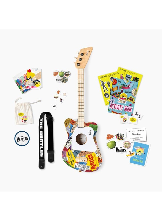 Loog Beatles + Loog Mini Acoustic Guitar for Kids Toddler Children Ages 3+ (American Tour) - Image 2