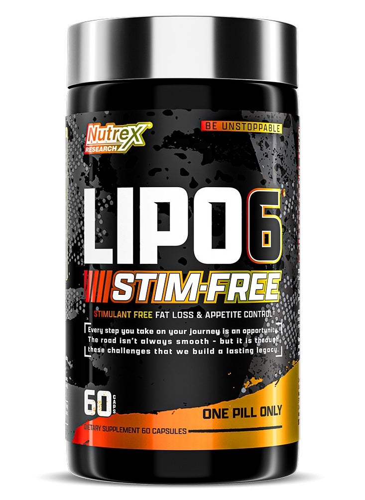 Nutrex Research Lipo 6 Black Stim Free, 60 Capsules 