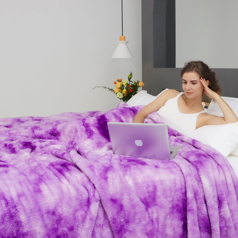 MUGD Soft Blankets Fuzzy Twin Bed Fleece Blanket Kids Warm Throw Blanket for Bed