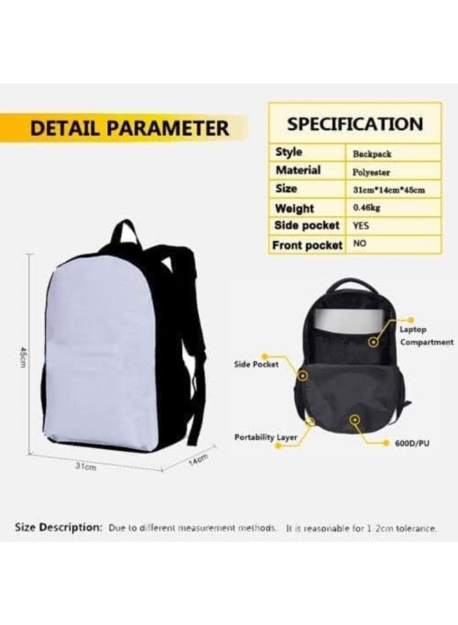Backpack A uniquely designed school backpack set for children, consisting of 3 pieces (backpack + pencil case + lunch bag), suitable for elementary school students and children aged 5 to 10 years, for daily use and school. - Image 5