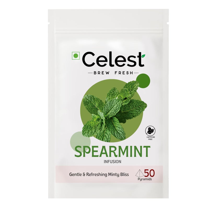 Celest Spearmint Tea | Spearmint Tea for PCOS - 50 Teabags - Image 1