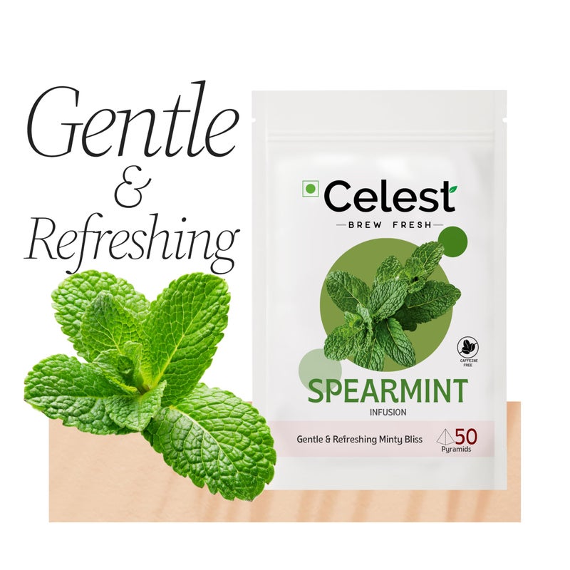 Celest Spearmint Tea | Spearmint Tea for PCOS - 50 Teabags - Image 5