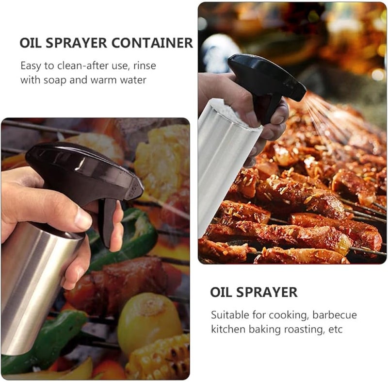 Stainless Steel Oil Sprayer Bottle 250Ml Cooking Oil Dispenser For Kitchen Bbq Grilling - Image 3