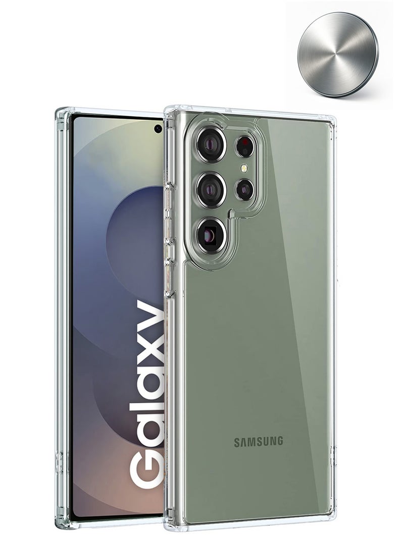 CHAPPELINE Samsung Galaxy S25 Ultra 2025  AIRBAG CASE Series Premium Transparent Airbag Shockproof Anti-Yellowing with Free Iron Plate Case Cover - Clear - Image 1