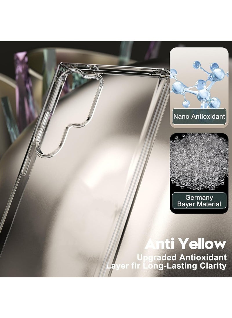 CHAPPELINE - Samsung Galaxy S25 Ultra 2025  AIRBAG CASE Series Premium Transparent Airbag Shockproof Anti-Yellowing with Iron Plate Case Cover - Clear - Image 1