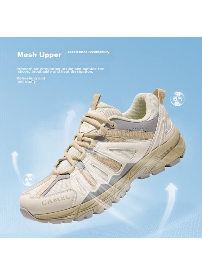 camel Camel [junlong] Outdoor Breathable Hiking Shoes For Men And Women, Non-slip Wear-resistant Casual Sports Trekking Footwear - Image 2