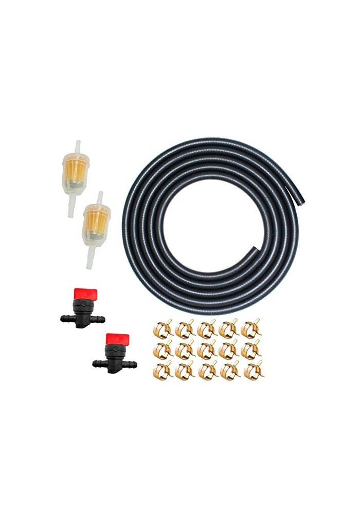 RUIDELI 14 Fuel Line 14 Inch Fuel Hose 10FT 6MM 4AN NBR Fuel Line For Small Engines E85 E10 Fuel System - Image 1