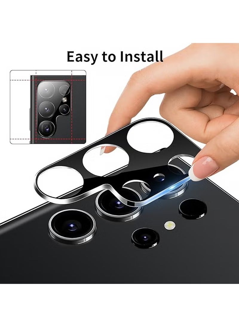 URBBKING 【2 Pcs】 Camera Lens Protector for Samsung Galaxy S25 Ultra, Tempered Glass Camera Protector Lens Cover, Ultra HD, 9H Hardness, Anti-Scratch, Case Friendly [No Affect on Night Shots]  - Image 2