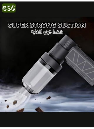 Cordless Compressed Air Dust Collector | Electric Hair Dryer with LED Light | High Power 130,000 RPM | Wireless Handheld Mini Hair Dryer | Outdoor Portable air blower | 4 Adjustable Speeds | Desert Off-Road Vehicle Dust Collector | Suitable for Computers, Keyboards, Home Use, Outdoor BBQs, and Car Dusting (Black) - view 3