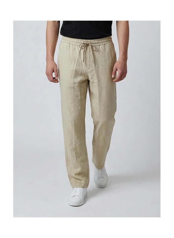 Marrakech Relaxed Fit Solid Stretch Trousers