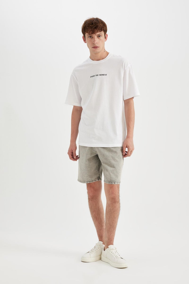 DeFacto Man Straight Fit Jean Bermuda - Image 4