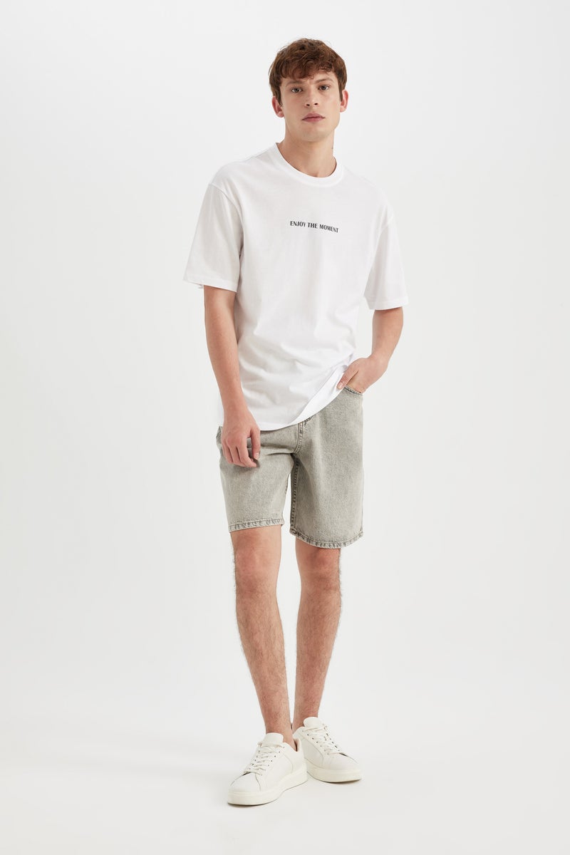 DeFacto Man Straight Fit Jean Bermuda - Image 3