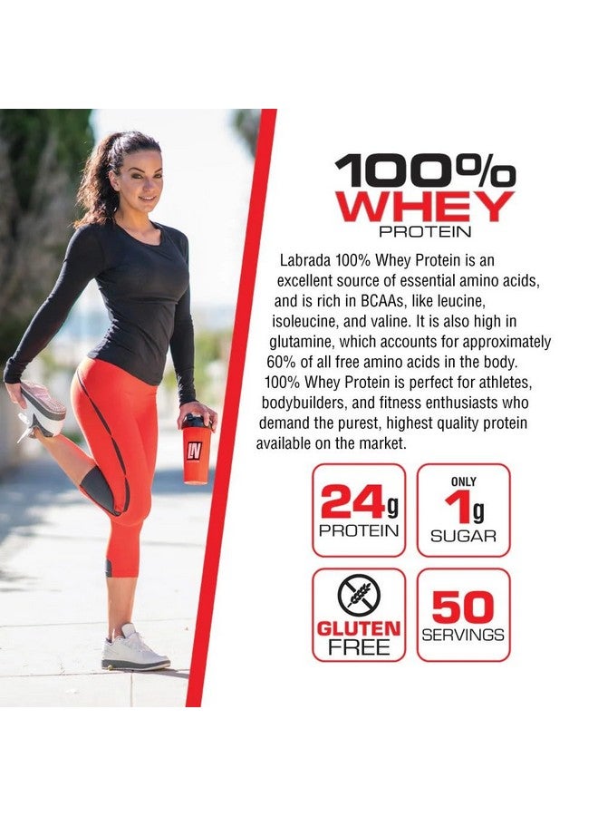 LABRADA Nutrition 100% Whey Protein Powder, Strawberry, 4.13 Lb - Image 3