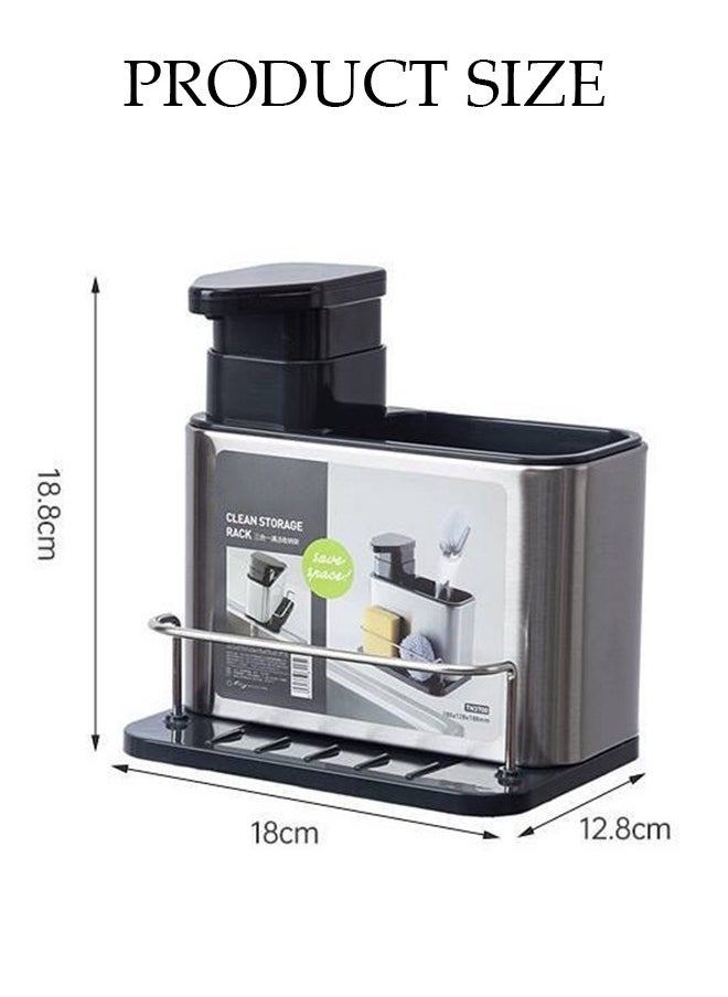 DUNISO Kitchen Utensil Holder, Spoon Storage Rack, Kitchen Item Cutlery Organizer, Tableware Draining Chopstick Cage With Water Outlet Tray  - Image 2