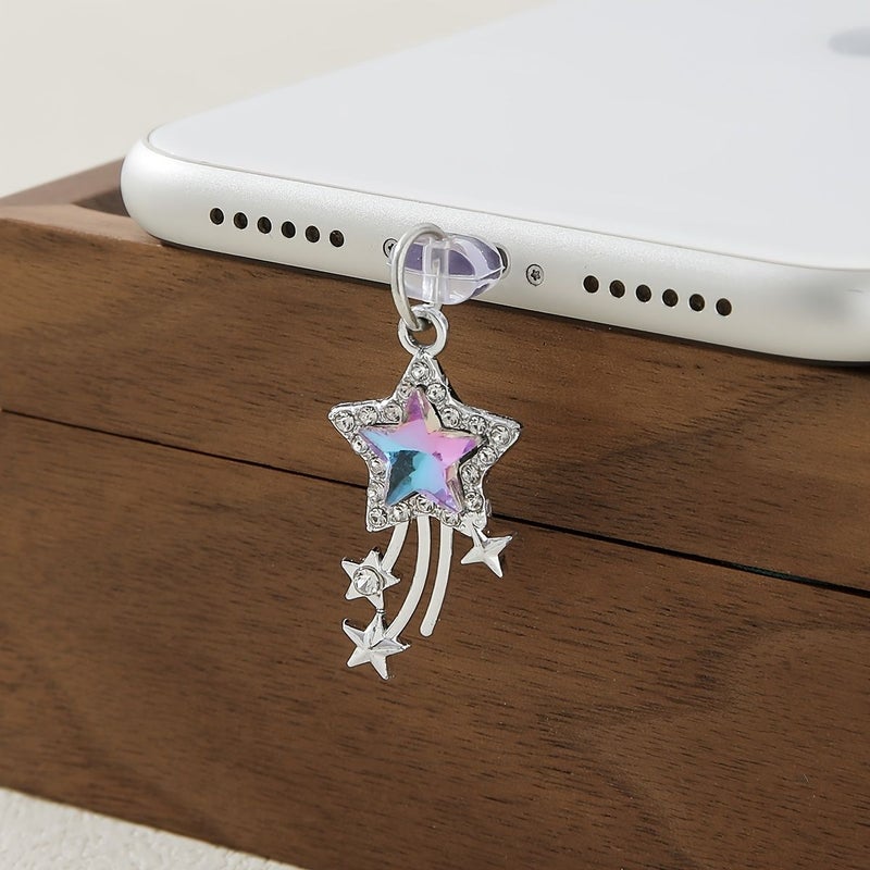 White Protein Sun Pendant For Type-C Android Light Luxury Decorative Charm - Image 5