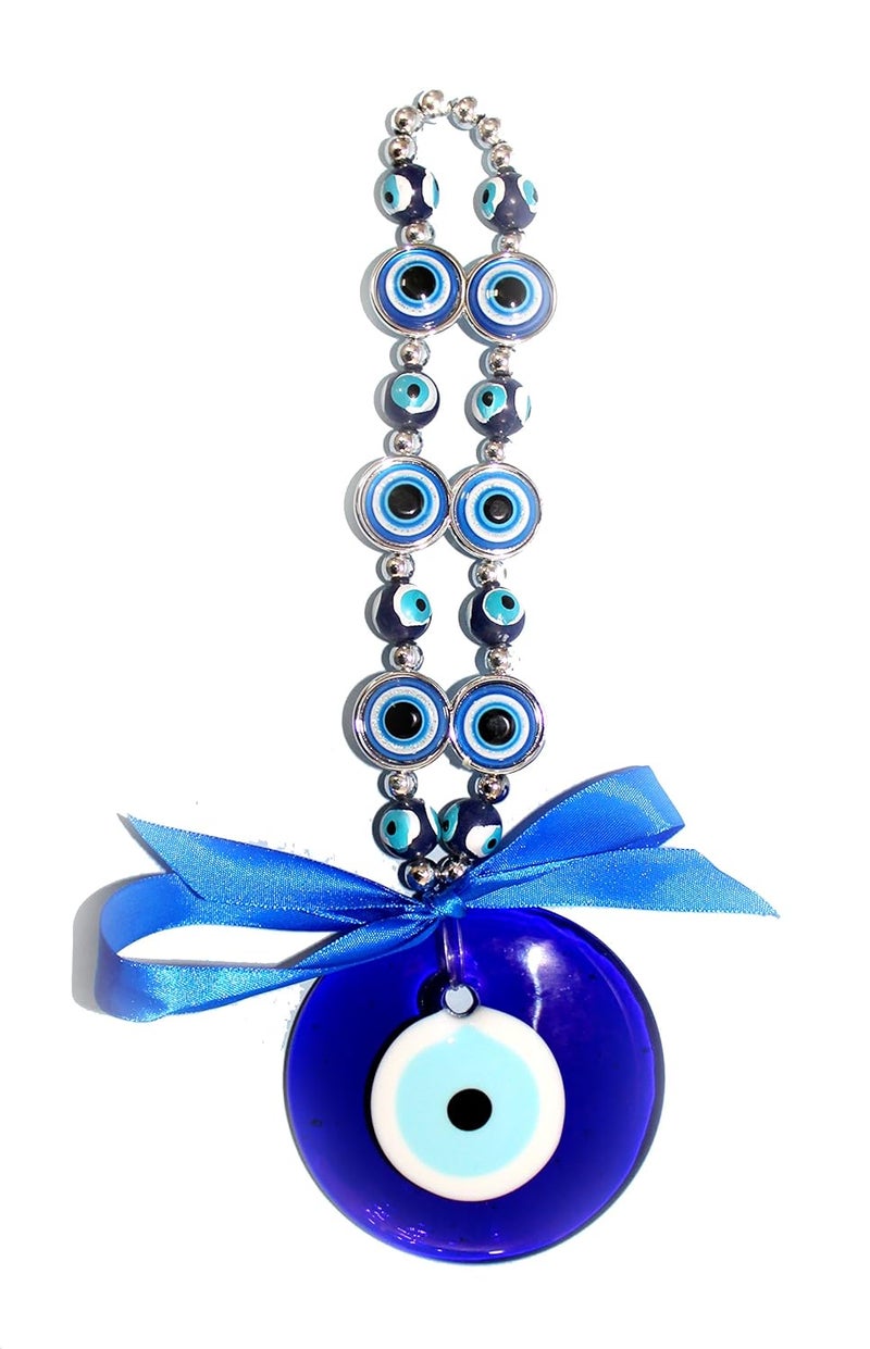 ESPLANADE Evil Eye Glass Car Door Hanging Small Blue - Image 1