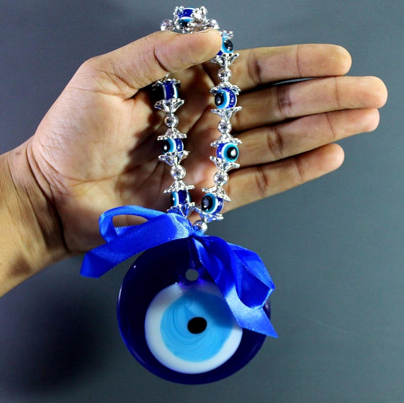 ESPLANADE Evil Eye Glass Car Door Hanging Small Blue - Image 5
