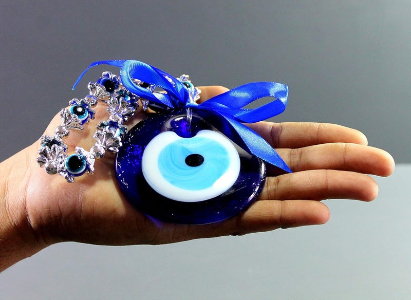 ESPLANADE Evil Eye Glass Car Door Hanging Small Blue - Image 4