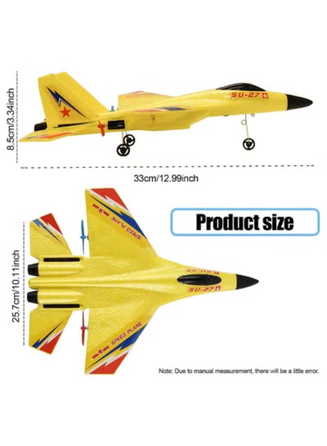 TOY GARDEN RC Plane SU-27 Drone with 2.4GHZ 2CH, Remote Channel Remote Control Airplane, Control Flying Paper Aircraft Toys Indoors & Outdoors Easy to Fly Best Gift for Adults and Children - Image 3