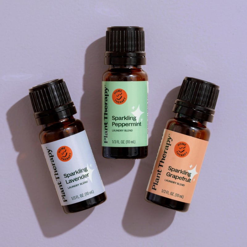 Plant Therapy Sparkling Laundry Essential Oil Blends Set of 3, Peppermint, Grapefruit & Lavender, Pure, Undiluted, Wash Fragrance and Scent Enhancer - Image 5