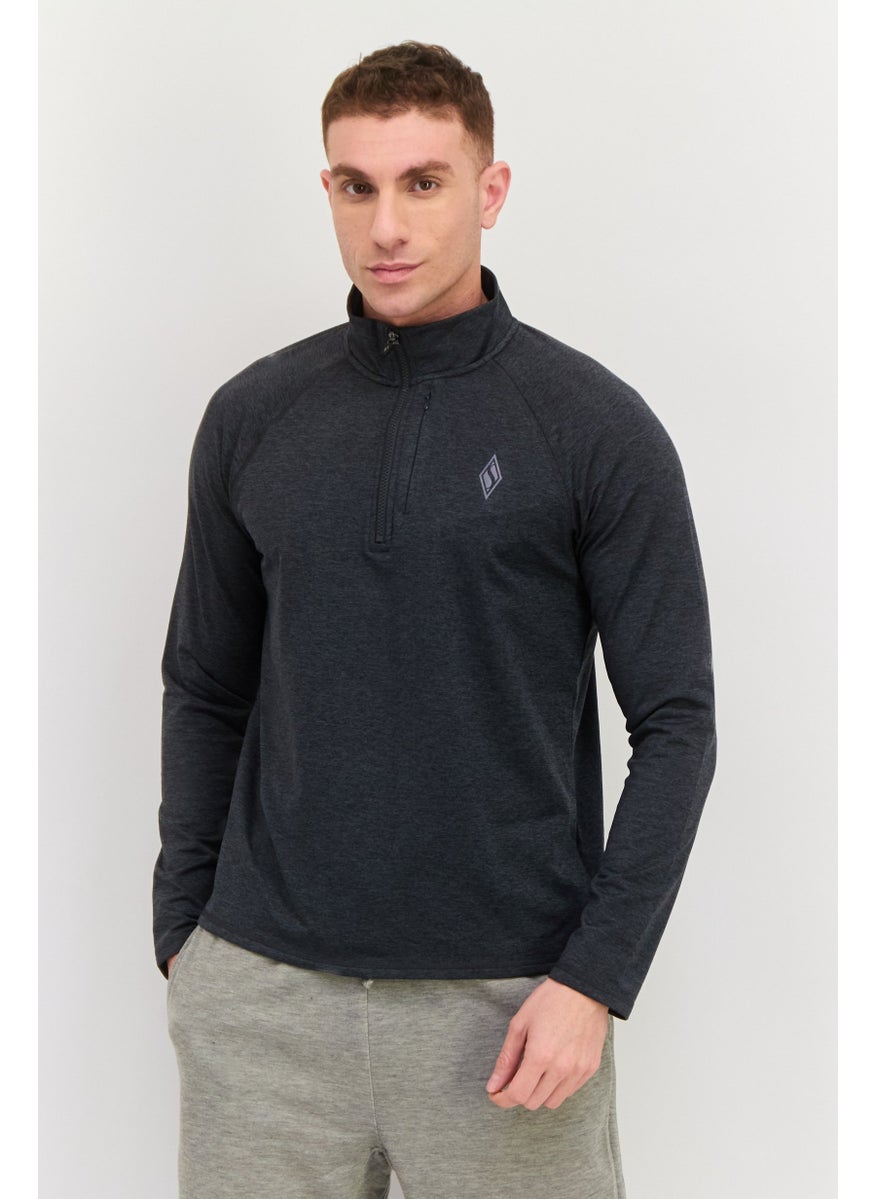 SKECHERS Men Sportswear Fit Long Sleeves Outdoor Ultra Go Sweatshirt, Dark Grey  - Image 1