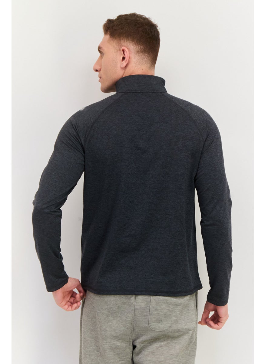 SKECHERS Men Sportswear Fit Long Sleeves Outdoor Ultra Go Sweatshirt, Dark Grey  - Image 3
