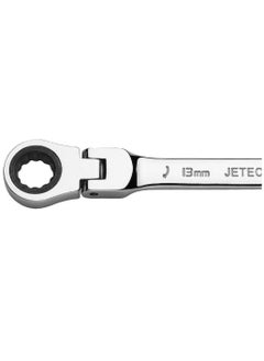 Jetech Jetech 13mm Flexible Head Ratchet Combination Wrench, Industrial Grade Flex Ratcheting Spanner, Heat-Treated Cr-V Alloy Steel, 12 Point Ratchet Box Ended and Open End Spanner, Flex-Head Gear Wrench  - Image 3