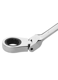 Jetech Jetech 13mm Flexible Head Ratchet Combination Wrench, Industrial Grade Flex Ratcheting Spanner, Heat-Treated Cr-V Alloy Steel, 12 Point Ratchet Box Ended and Open End Spanner, Flex-Head Gear Wrench  - Image 5