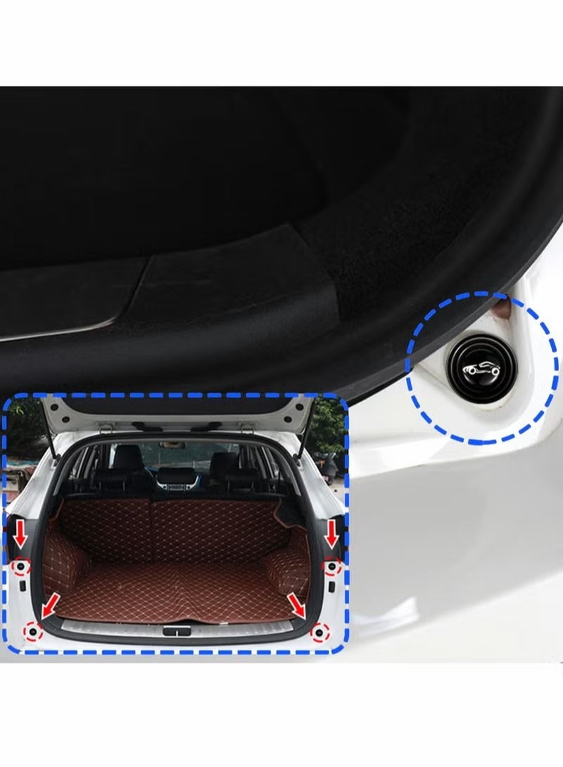 50pcs Car Door Shock Absorber, Self Adhesive Pvc Anti-collision Soundproof Protection Sticker, Edge Protector for Side Guard Bumper Trunk (Black) - Image 5
