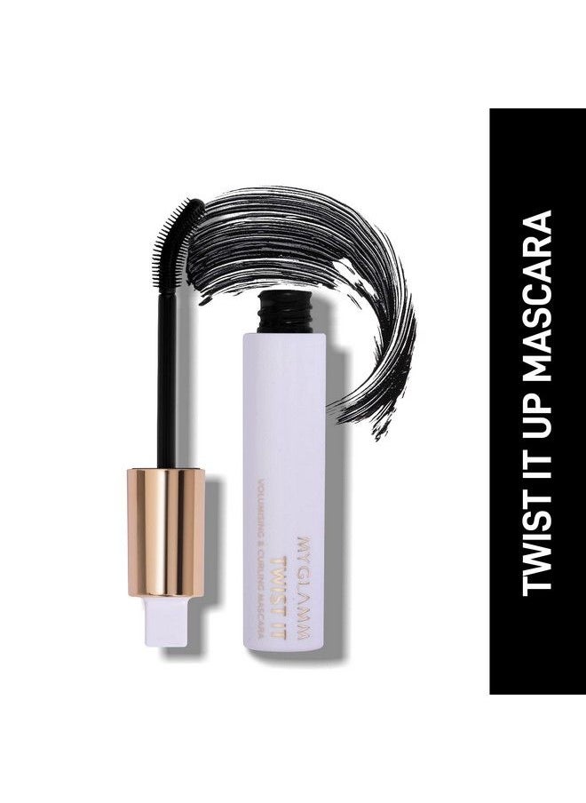 MyGlamm - Twist It Up Mascarablack10Ml; Waterproof & Long Lasting; Volumising And Curling Mascara - Image 1
